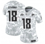 Women's Atlanta Falcons #18 Kirk Cousins 2024 F.U.S.E Arctic Camo Salute To Service Limited Stitched Football Jersey