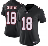 Women's Atlanta Falcons #18 Kirk Cousins Black 2023 Stitched Jersey