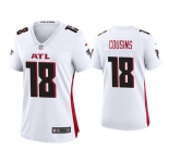 Women's Atlanta Falcons #18 Kirk Cousins White Stitched Jersey