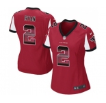Women's Atlanta Falcons #2 Matt Ryan Limited Red Strobe Football Jersey