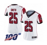 Women's Atlanta Falcons #25 Ito Smith White Vapor Untouchable Limited Player 100th Season Football Jersey