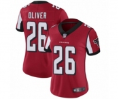 Women's Atlanta Falcons #26 Isaiah Oliver Red Team Color Vapor Untouchable Limited Player Football Jersey