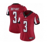 Women's Atlanta Falcons #3 Matt Bryant Red Team Color Vapor Untouchable Limited Player Football Jersey