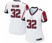 Women's Atlanta Falcons #32 Qadree Ollison Game White Football Jersey