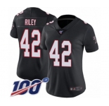 Women's Atlanta Falcons #42 Duke Riley Black Alternate Vapor Untouchable Limited Player 100th Season Football Jersey
