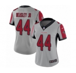 Women's Atlanta Falcons #44 Vic Beasley Limited Silver Inverted Legend Football Jersey