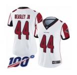 Women's Atlanta Falcons #44 Vic Beasley White Vapor Untouchable Limited Player 100th Season Football Jersey