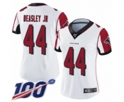 Women's Atlanta Falcons #44 Vic Beasley White Vapor Untouchable Limited Player 100th Season Football Jersey