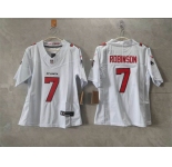 Women's Atlanta Falcons #7 Bijan Robinson White 2026 New F.U.S.E. Stitched Jersey