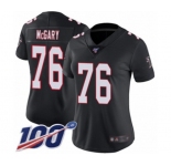 Women's Atlanta Falcons #76 Kaleb McGary Black Alternate Vapor Untouchable Limited Player 100th Season Football Jersey