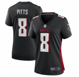Women's Atlanta Falcons #8 Kyle Pitts Nike Black 2021 NFL Draft First Round Pick Player Game Jersey
