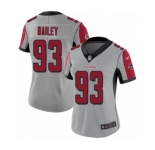 Women's Atlanta Falcons #93 Allen Bailey Limited Silver Inverted Legend Football Jersey