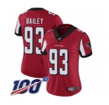 Women's Atlanta Falcons #93 Allen Bailey Red Team Color Vapor Untouchable Limited Player 100th Season Football Jersey
