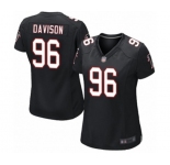 Women's Atlanta Falcons #96 Tyeler Davison Game Black Alternate Football Jersey