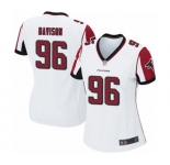 Women's Atlanta Falcons #96 Tyeler Davison Game White Football Jersey