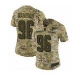 Women's Atlanta Falcons #96 Tyeler Davison Limited Camo 2018 Salute to Service Football Jersey