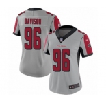 Women's Atlanta Falcons #96 Tyeler Davison Limited Silver Inverted Legend Football Jersey