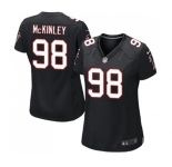 Women's Atlanta Falcons #98 Takkarist McKinley Game Black Alternate Football Jersey