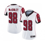 Women's Atlanta Falcons #98 Takkarist McKinley White Vapor Untouchable Limited Player Football Jersey
