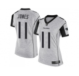 Women's Nike Atlanta Falcons #11 Julio Jones Gray Stitched NFL Limited Gridiron Gray II Jersey