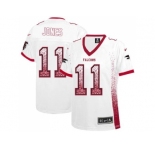 Women's Nike Atlanta Falcons #11 Julio Jones White Stitched NFL Elite Drift Fashion Jersey