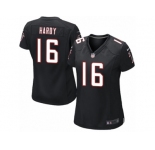 Women's Nike Atlanta Falcons #16 Justin Hardy Limited Black Alternate NFL Jersey