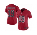 Women's Nike Atlanta Falcons #19 Andre Roberts Limited Red Rush NFL Jersey