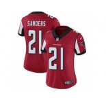 Women's Nike Atlanta Falcons #21 Deion Sanders Vapor Untouchable Limited Red Team Color NFL Jersey