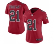 Women's Nike Atlanta Falcons #21 Desmond Trufant Limited Red Rush Vapor Untouchable NFL Jersey