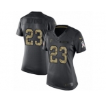 Women's Nike Atlanta Falcons #23 Robert Alford Limited Black 2016 Salute to Service NFL Jersey