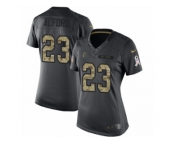 Women's Nike Atlanta Falcons #23 Robert Alford Limited Black 2016 Salute to Service NFL Jersey