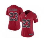 Women's Nike Atlanta Falcons #23 Robert Alford Limited Red Rush NFL Jersey