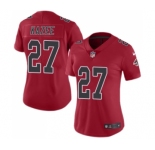 Women's Nike Atlanta Falcons #27 Damontae Kazee Limited Red Rush Vapor Untouchable NFL Jersey