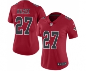 Women's Nike Atlanta Falcons #27 Damontae Kazee Limited Red Rush Vapor Untouchable NFL Jersey