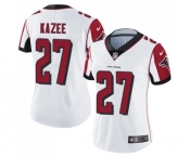 Women's Nike Atlanta Falcons #27 Damontae Kazee White Vapor Untouchable Limited Player NFL Jersey