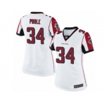 Women's Nike Atlanta Falcons #34 Brian Poole Limited White NFL Jersey