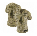 Women's Nike Atlanta Falcons #4 Brett Favre Limited Camo 2018 Salute to Service NFL Jersey