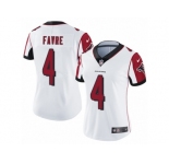 Women's Nike Atlanta Falcons #4 Brett Favre Limited White NFL Jersey
