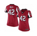 Women's Nike Atlanta Falcons #42 Duke Riley Limited Red Team Color NFL Jersey
