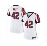 Women's Nike Atlanta Falcons #42 Duke Riley Limited White NFL Jersey