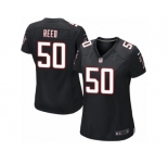 Women's Nike Atlanta Falcons #50 Brooks Reed Limited Black Alternate NFL Jersey