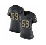 Women's Nike Atlanta Falcons #59 De'Vondre Campbell Limited Black 2016 Salute to Service NFL Jersey