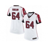 Women's Nike Atlanta Falcons #64 Sean Harlow Limited White NFL Jersey
