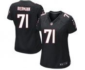 Women's Nike Atlanta Falcons #71 Kroy Biermann Game Black Alternate NFL Jersey