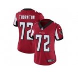 Women's Nike Atlanta Falcons #72 Hugh Thornton Vapor Untouchable Limited Red Team Color NFL Jersey
