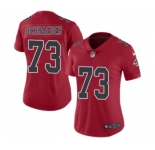 Women's Nike Atlanta Falcons #73 Ryan Schraeder Limited Red Rush Vapor Untouchable NFL Jersey