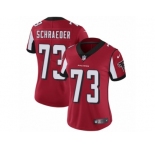 Women's Nike Atlanta Falcons #73 Ryan Schraeder Vapor Untouchable Limited Red Team Color NFL Jersey