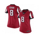 Women's Nike Atlanta Falcons #8 Matt Schaub Limited Red Team Color NFL Jersey