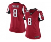 Women's Nike Atlanta Falcons #8 Matt Schaub Limited Red Team Color NFL Jersey