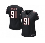 Women's Nike Atlanta Falcons #91 Courtney Upshaw Limited Black Alternate NFL Jersey
